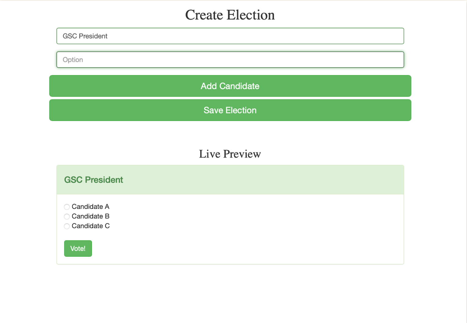 Vote App